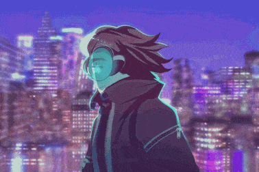 City Night Deltra loop animation City Night Deltra loop animation