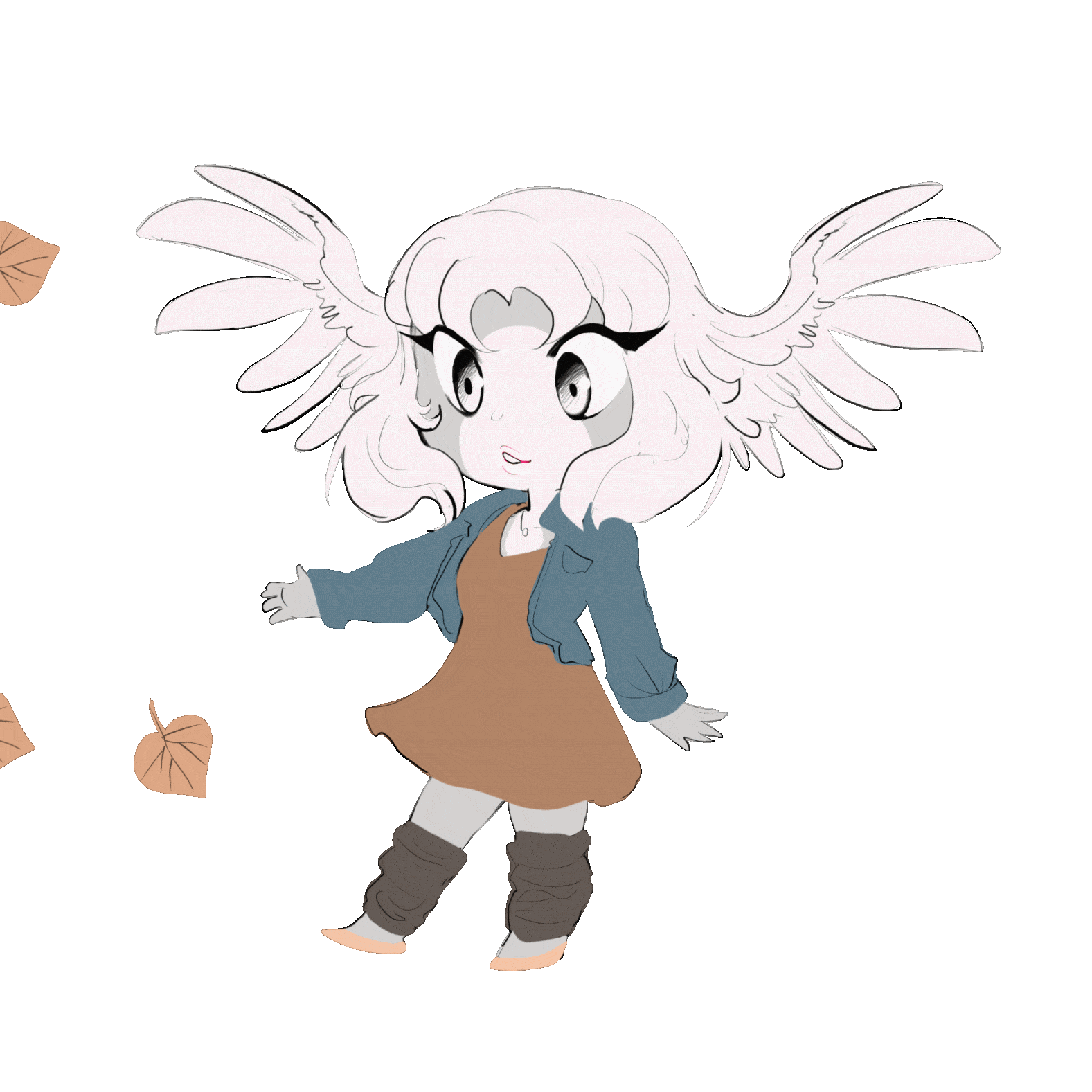 Ariel Fall animation loop